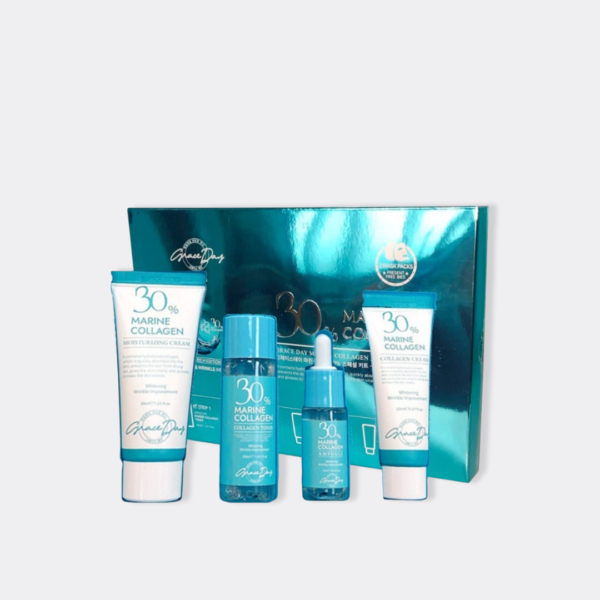 Grace day 30% marine collagen skincare kit set